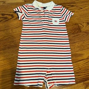 Janie and Jack Baby Boy's RWB Romper - Size 18-24mth